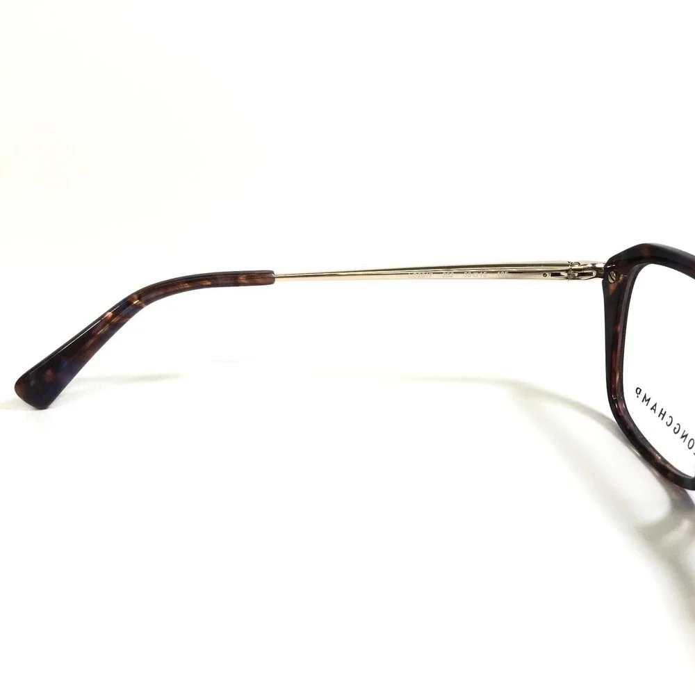 Longchamp Eyeglasses Frames LO2617 252 Tortoise Blue Gold Cat Eye 53-15-135